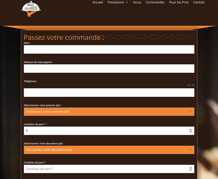 nouveau formulaire commande nous chez vous traiteur metz